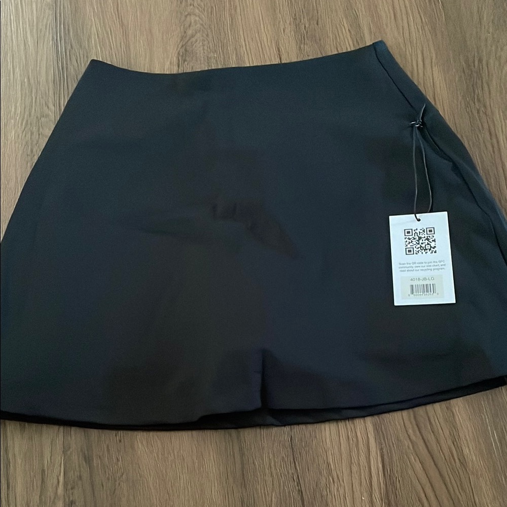 Girlfriend Collective Black Skort